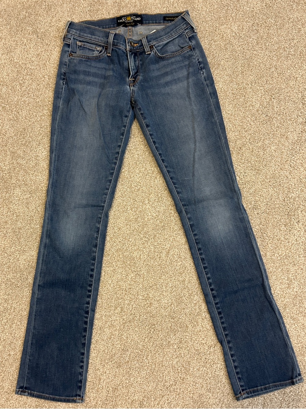 Lucky Brand Women's Straight Leg Jeans - Medium Indigo Wash
